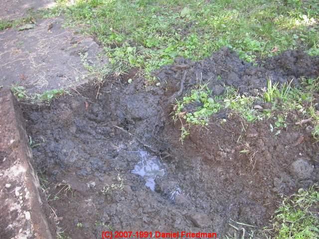 broken drain field pipe leaks may be mistaken for ground water